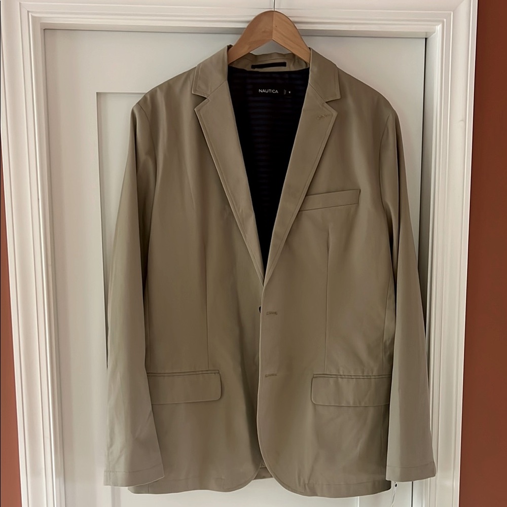 Nautica Men's Khaki Tan Blazer
